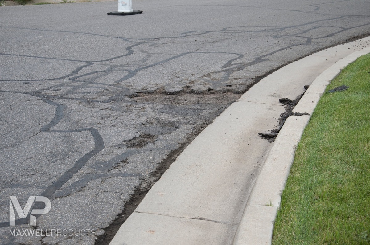 Pothole pavement damage