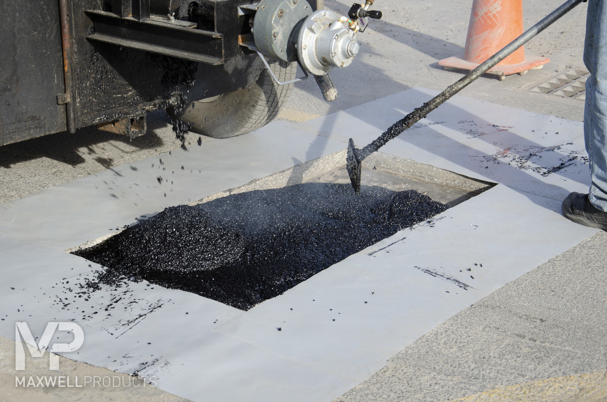 Asphalt segment replaced and repaired with GAP-Patch