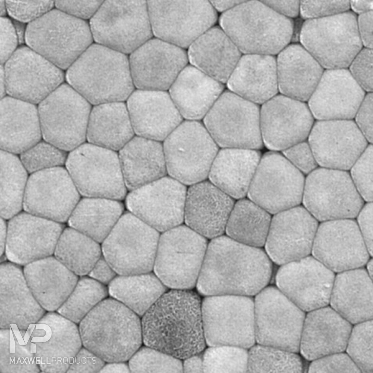 A macro of PolySkin's expanded bead foam, showing the closed cells that make the block float while it melts.
